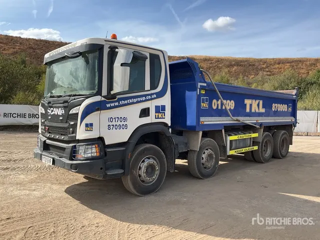 2021 Scania P410 XT 8x4 Twin-Steer Extended Cab Tipper Quad/A Dump Truck