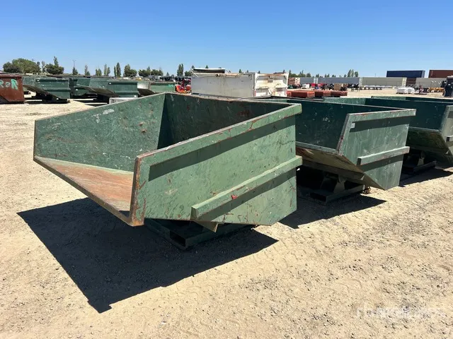 Quantity of (2) 7 ft Self-Dumping Hopper