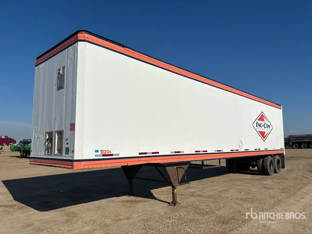 1995 Pines 45 ft x 102 in T/A Storage Van Trailer
