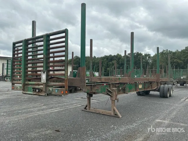 2015 Mclendon FT45L 45 ft T/A Pole Log Trailer