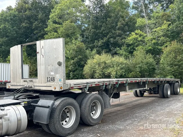 2018 MAC TNAR48AA 48 ft T/A Spread Axle Flatbed Trailer