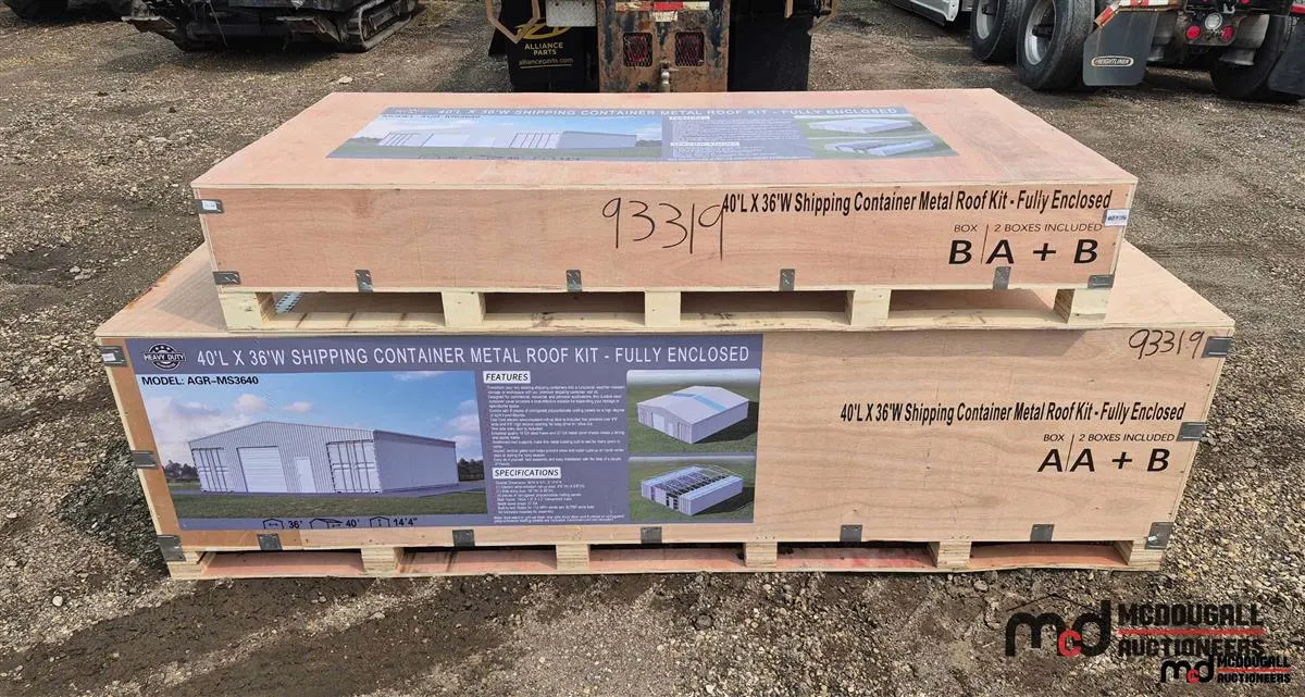 AGR-MS3640 Shipping Container Metal Roof Kit
UNRESERVED