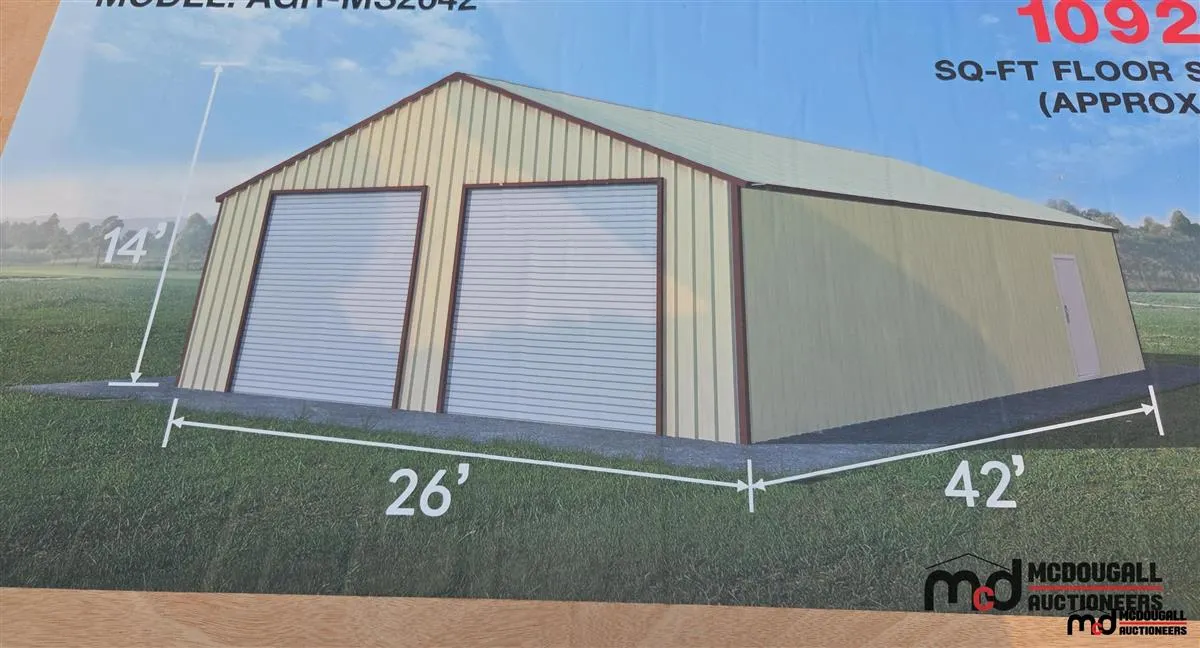 Rhino 42'x26' Metal Garage Building
UNRESERVED