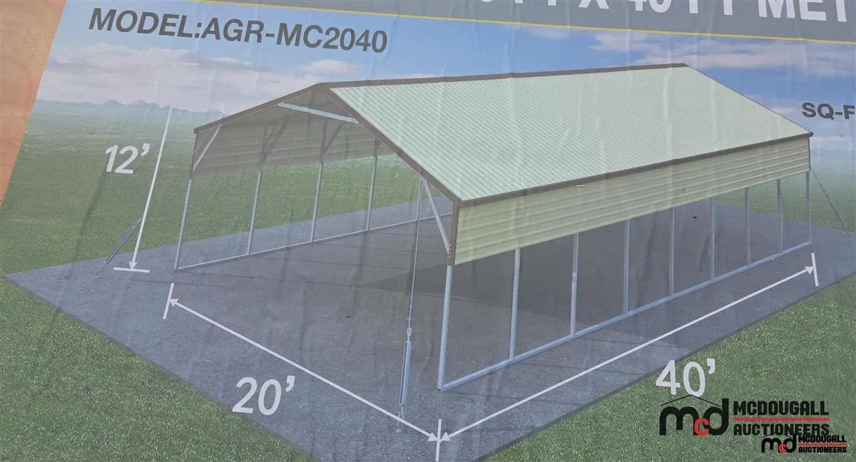 Rhino AGR-MC2040 20'x40' Metal Carport
UNRESERVED