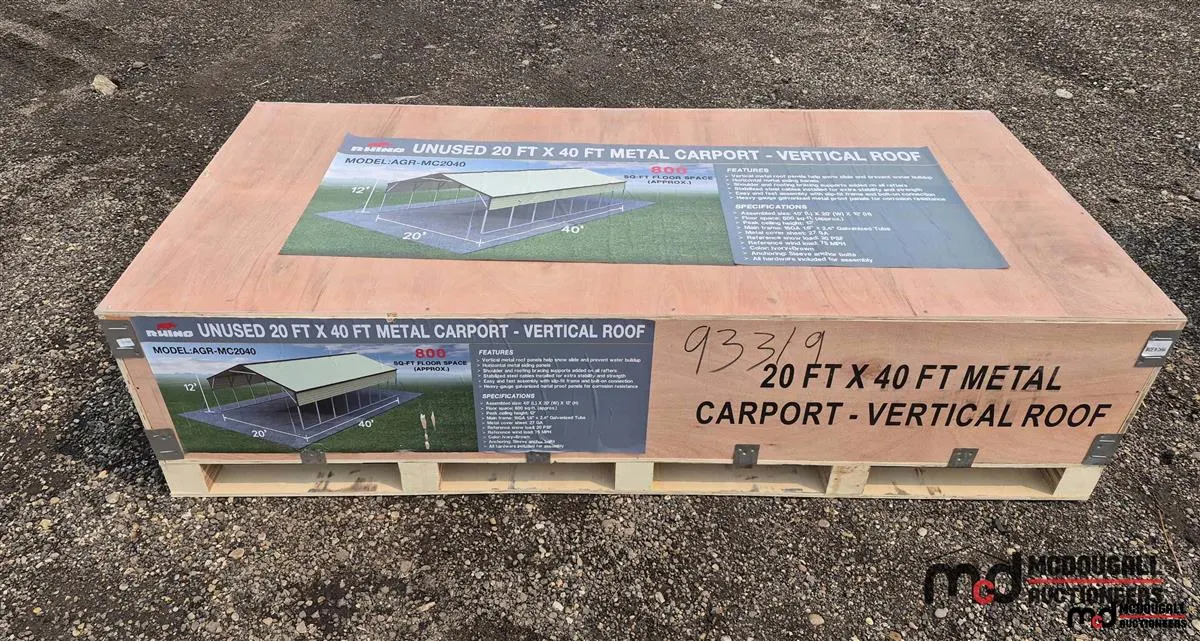 Rhino 20'x40' Metal Carport Kit
UNRESERVED