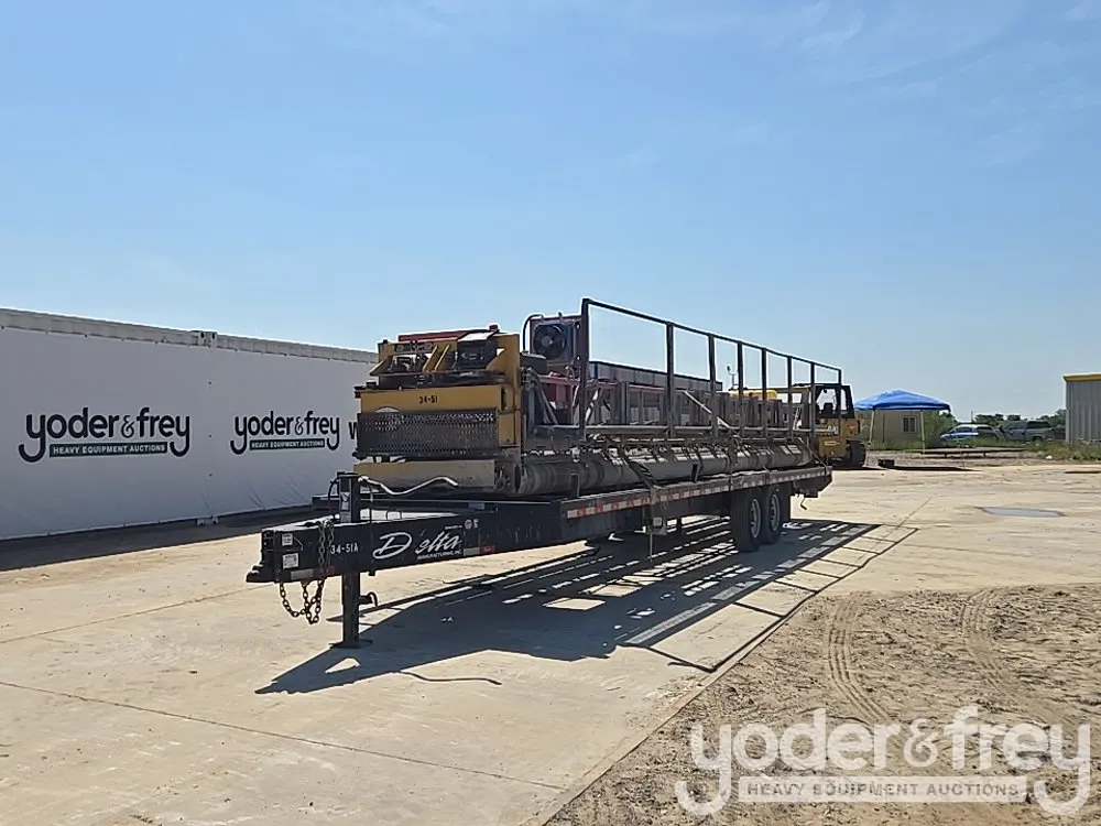 2019 Delta Trailer, Allen T255T4 Triple Roller Tube Concrete Paver