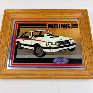 Mirrored Mustang Art Piece