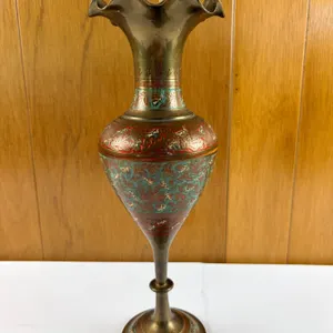 Hand Painted Brass Vessel