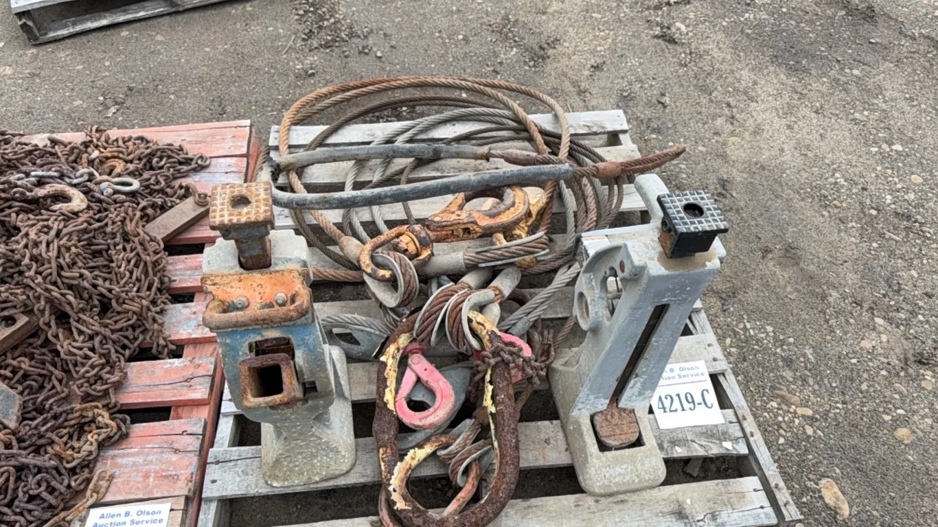 2 - JACK STANDS, CABLE, HOOKS