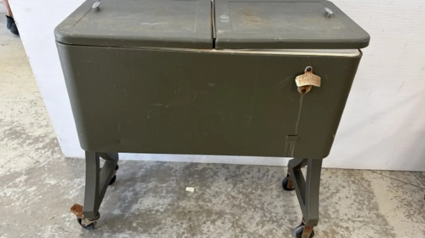 Rolling Patio Cooler Cart