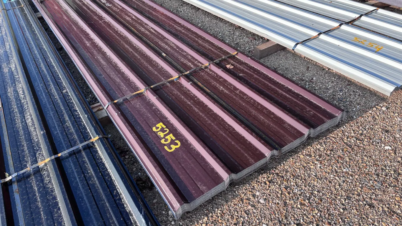 Brown Metal Roof Panels