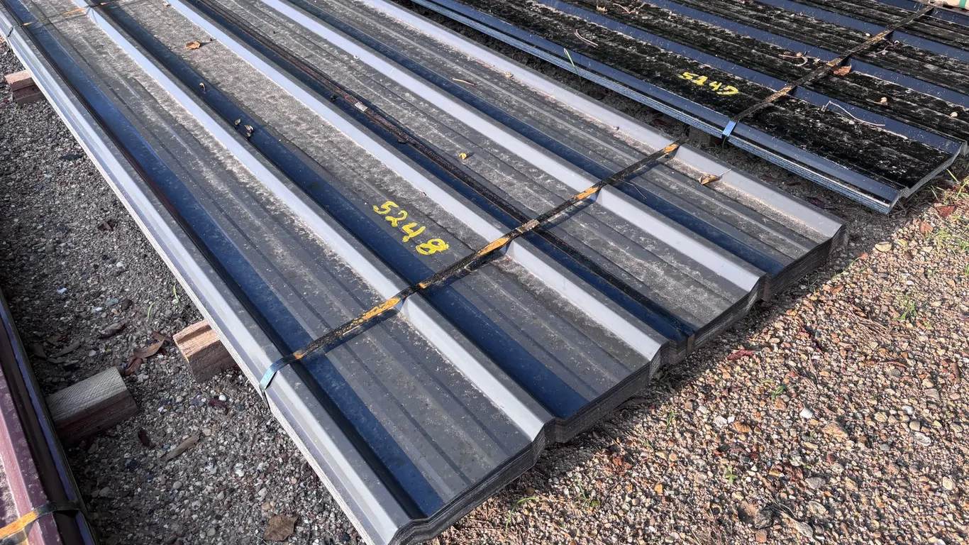 Grey Metal Roof Panels