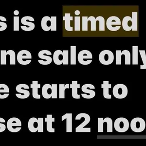 Timed online only!