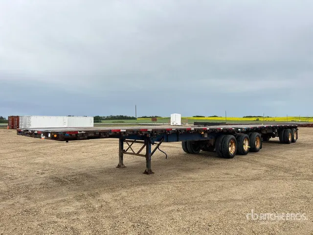 1996 Manac 32 ft Super B-Train Lead Flatbed Trailer