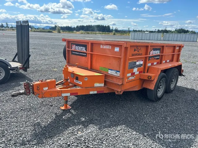 2018 Snake River DMP610 10 ft T/A Dump Utility Trailer