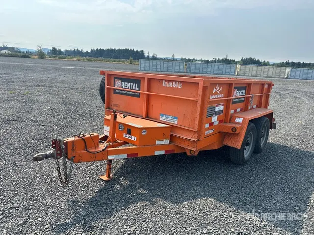 2019 Snake River DMP610 10 ft T/A Dump Utility Trailer