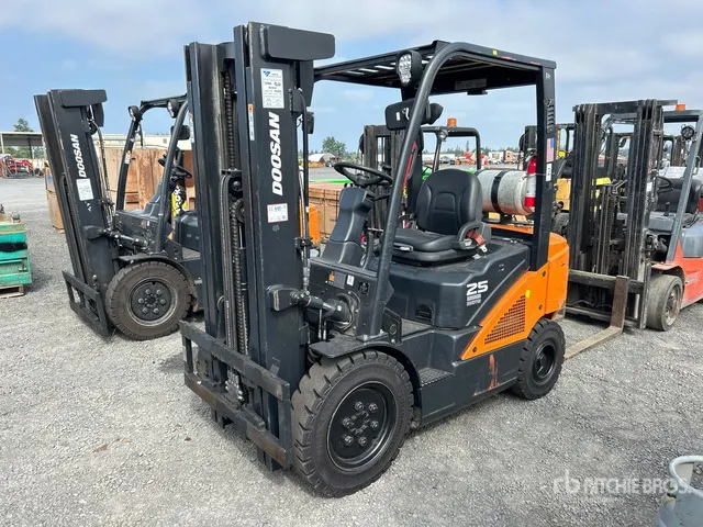 2020 Doosan G25N-7 4600 lb Cushion Tire Forklift