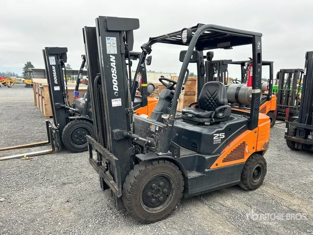 2020 Doosan G25N-7 4600 lb Cushion Tire Forklift