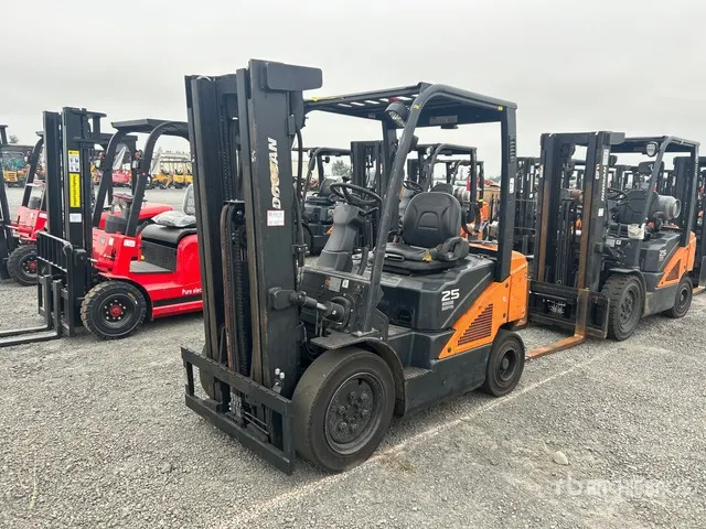 2020 Doosan G25N-7 4600 lb Cushion Tire Forklift