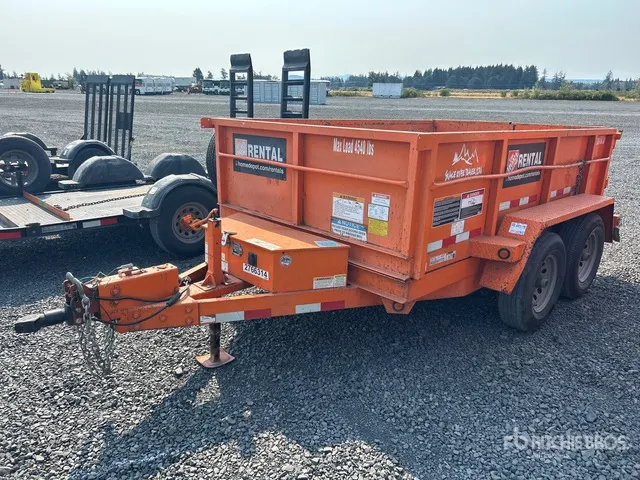 2019 Snake River DMP610 10 ft T/A Dump Utility Trailer