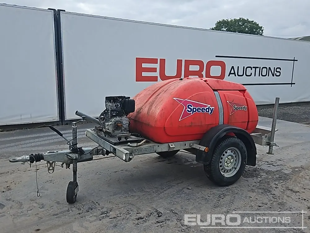 Western Single Axle Diesel Pressure Washer, Yanmar Engine (Parts Missing)