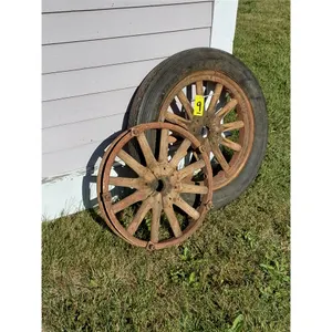 (2) Wooden Wheels From Essex Car