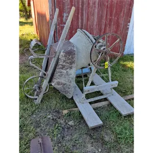 (4)  Cement Mixer, Wheel Barrow, Bath Tub, Motor