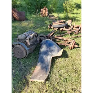 Model A Parts- Front & Rear Ends, 1928 Wheels, (3) Engine Blocks