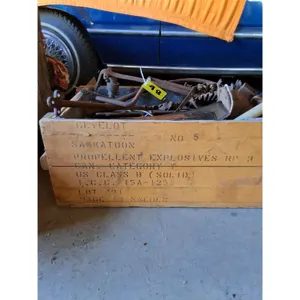 Model A Ford Parts,  Wooden Gun Powder Box