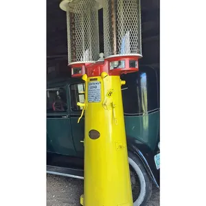 Clear Vision Double Boiler Gas Pump, Missing Pump, One Glass Cylinder Damaged