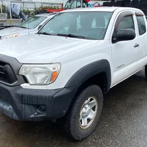 2014 TOYOTA TACOMA, 2DR EXT CAB PICKUP, WHITE, VIN 5TFUX4EN2EX024274,