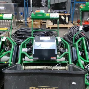 DENNIS ES-860 COMMERCIAL ELECTRIC WALK BEHIND TURF SWEEPER WITH ZIVAN ELECTRIC CHARGING SYSTEM