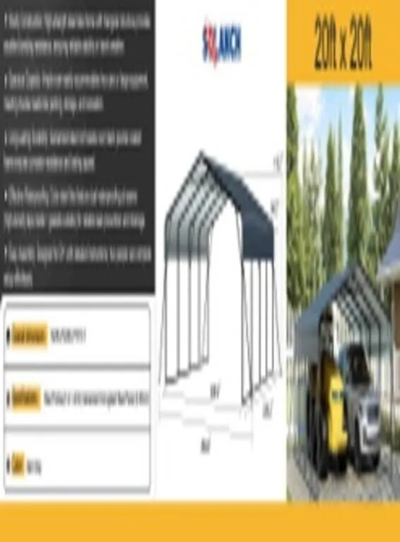 2026 High-End Carport SDLC 20 x 20FT