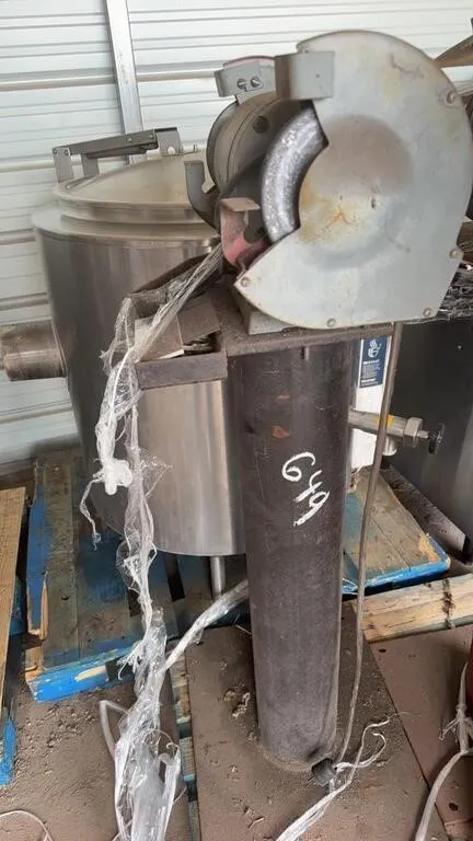 bench grinder on pedestal
