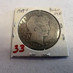 1909-S BARBER HALF