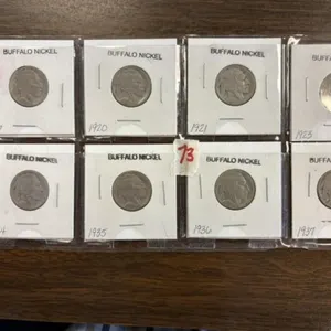 8-BUFFALO NICKELS