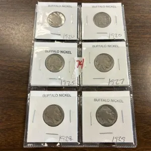 6-BUFFALO NICKELS