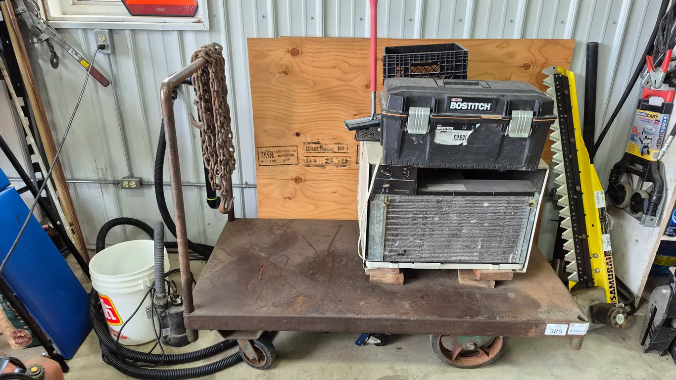 4 Wheel Freight Cart (items Not included)
