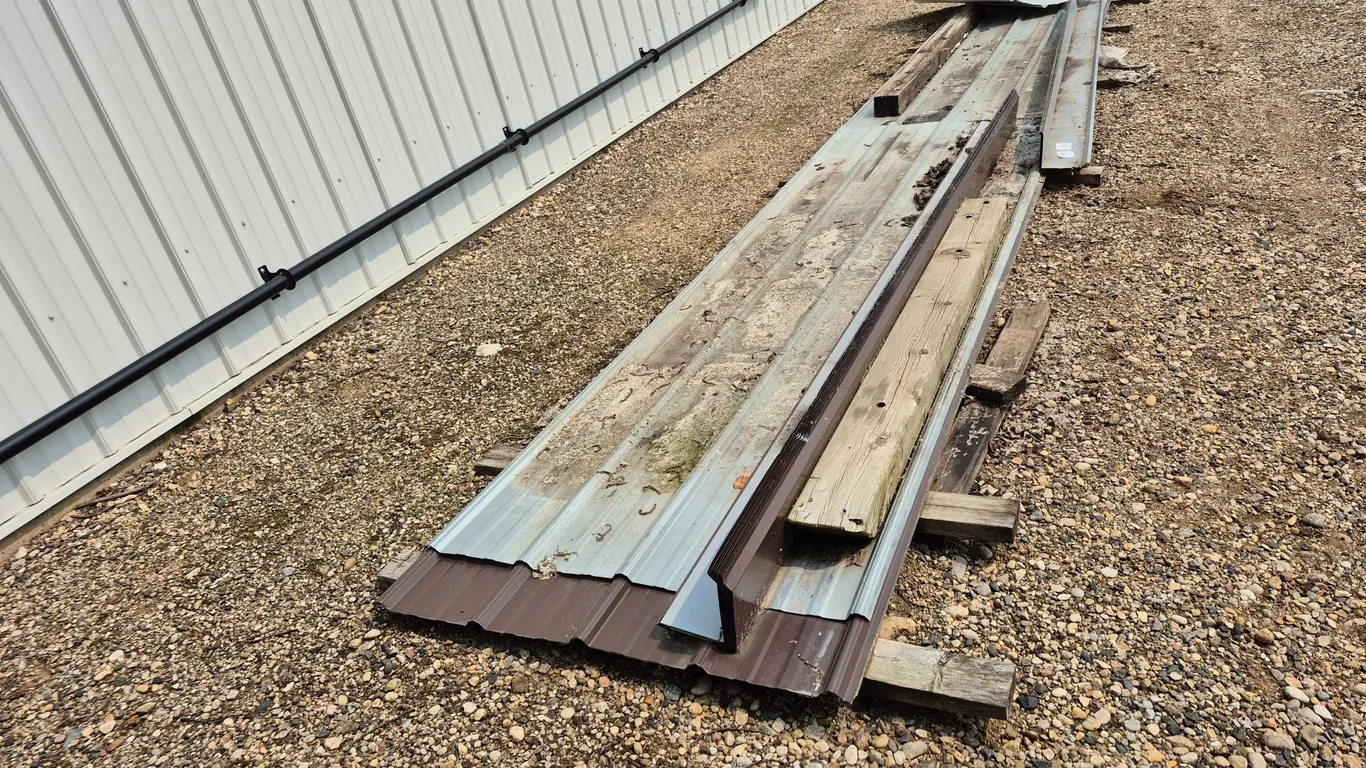 Sheets Of Roofing Tin - Cocoa Brown & Galvanized Sheets