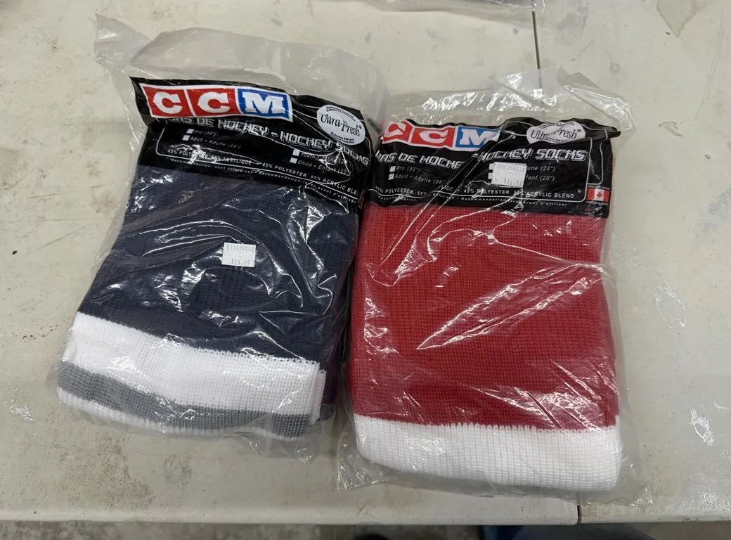 (2) Unused CCM Hockey Socks