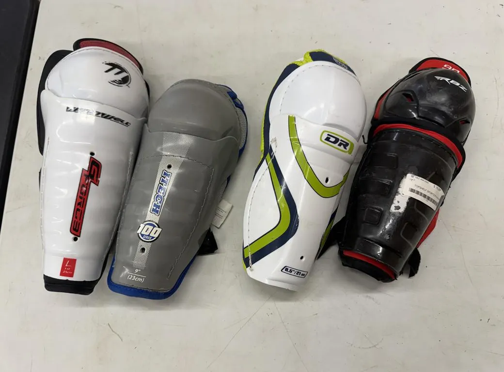 (4) Shin Guards (Assorted Sizes & Brands)