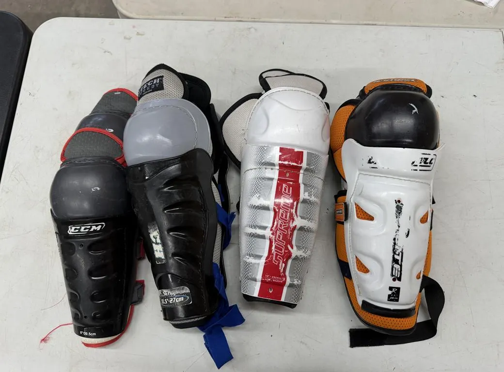 (4) Shin Guards (Assorted Sizes & Brands)