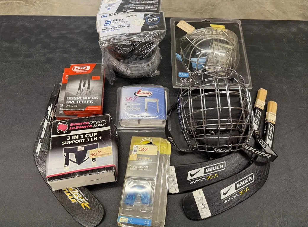 Assorted Sports Equipment