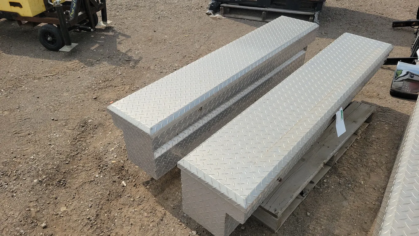 2 Diamond plate truck tool boxes