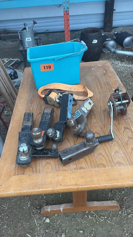 Five ball hitch and strap