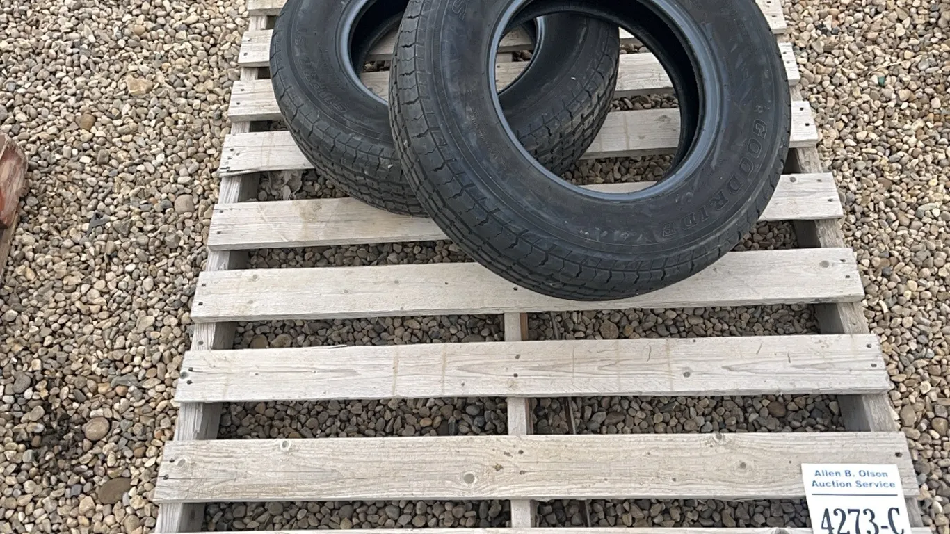 2 - GOODYEAR 205/75 R14 TRAILER TIRES