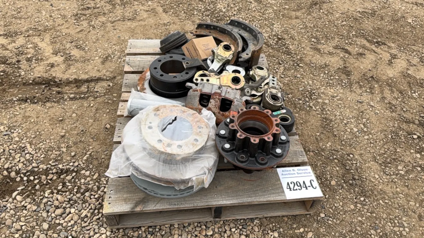 UNUSED DODGE RAM 3500 BRAKE ROTORS, WHEEL HUB, HEAVY TRUCK SLACK ADJUSTERS - LOCATED IN SHOP