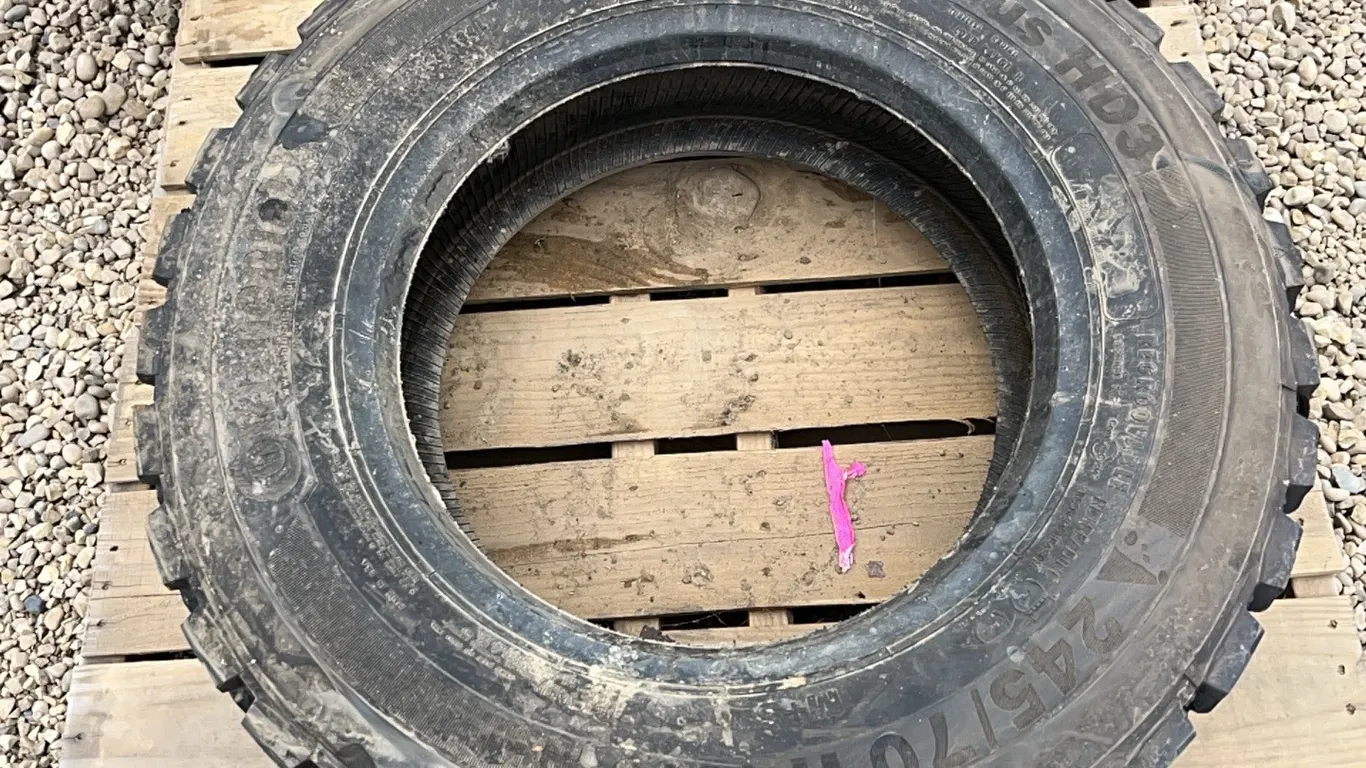 4 - ASSORTED TIRES, 2 - TRUCK RIMS