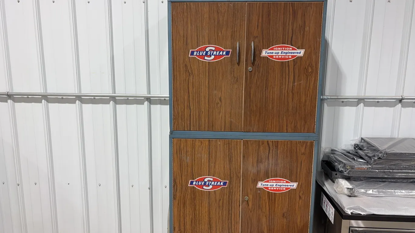 Blue Streak Automotive Tune-Up Cabinet and Parts