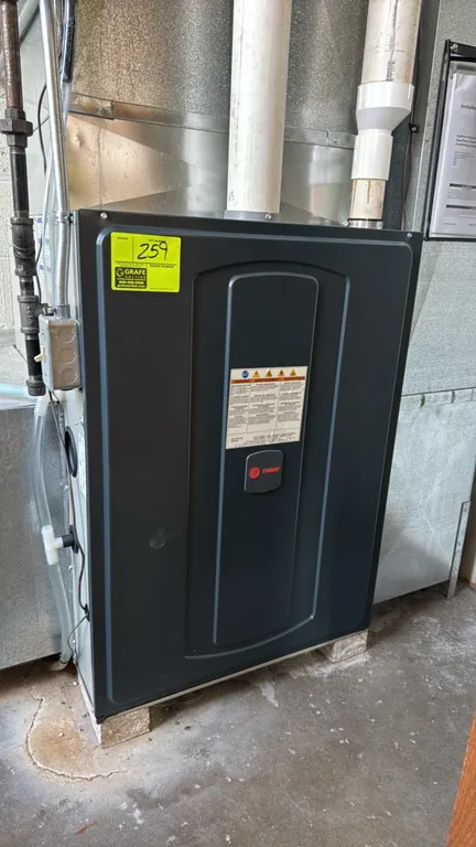 2022 Trane S9X1D120U5PSBAB gas furnace. Features upflow, horizontal, or dedicated downflow configuration, direct or non-direct venting, and a high-eff